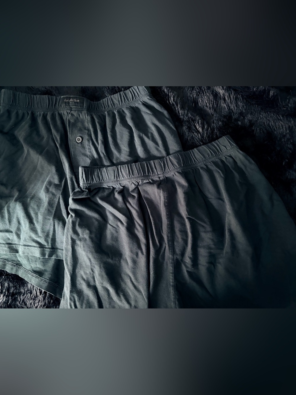 Goodfellow & Co Black Cotton Boxers with Button Fly - Picture 4 of 4